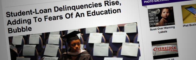 The Higher Education Bubble